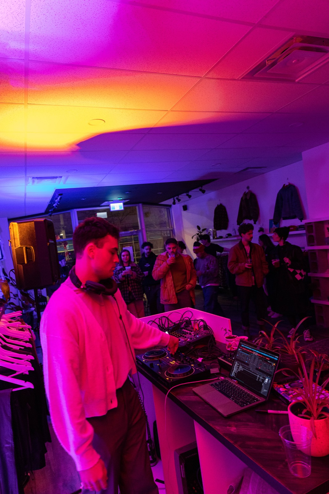 A DJ-led brand activation in progress. Pause Studios.