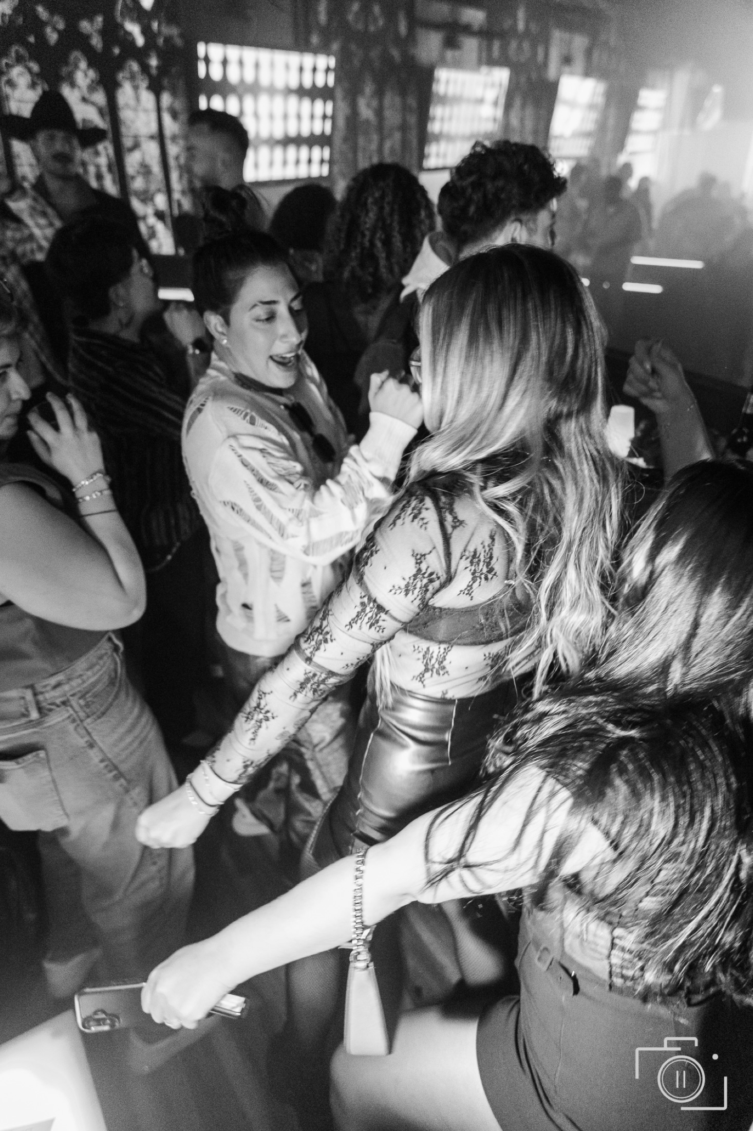 Candid crowd at a live event, black and white — event photography by Brian Mullin, Windsor Ontario